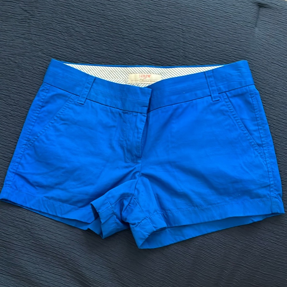 Blue J. Crew Chino Shorts. Size 2, like new!